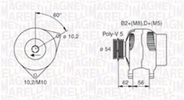 MAGNETI MARELLI Laturi 063731748010